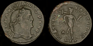 GALERIO 305-311d.C., AE Follis, Cízico