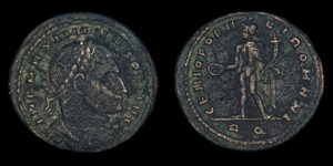 MAXIMINO DAIA 305-313d.C., Follis, Roma