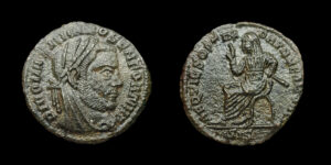 SERIE DE "DIVI" a nombre de DIVO MAXIMIANO 318d.C., VE 1/4 Follis