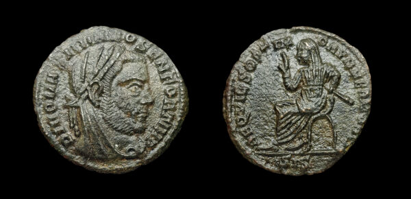 SERIE DE "DIVI" a nombre de DIVO MAXIMIANO 318d.C., VE 1/4 Follis