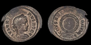 CRISPO, César 317-326d.C., AE Centenional, Lugdunum