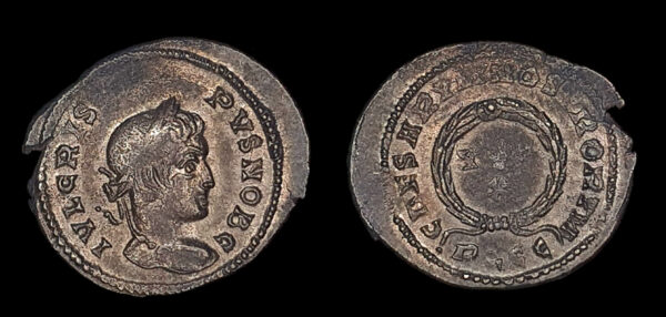 CRISPO, César 317-326d.C., AE Centenional, Lugdunum